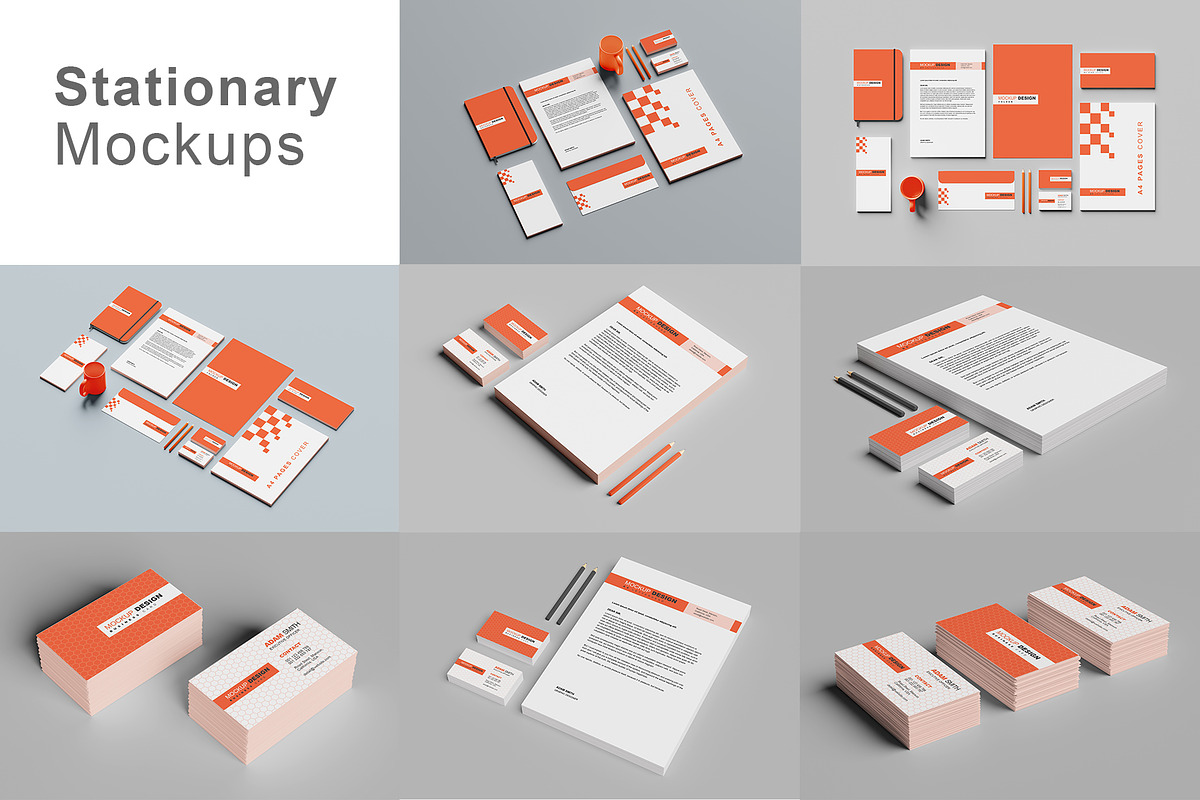 Stationary Mockups, a Mockup by alimran24 (Photo 1 of 11)