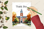 Watercolor Washington Scenes Clipart, an Illustration by Creative Art (Thumbnail 8 of 9)