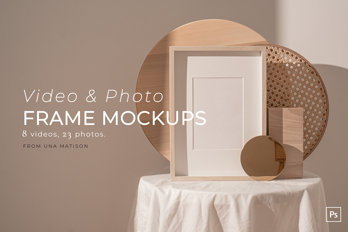 Video&Photo Frame mockups, a Print Template by Una Matison (Photo 1 of 13)