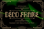Deco Frame Elegant Art Deco Font, a Font by PutraCetol Studio (Thumbnail 1 of 5)