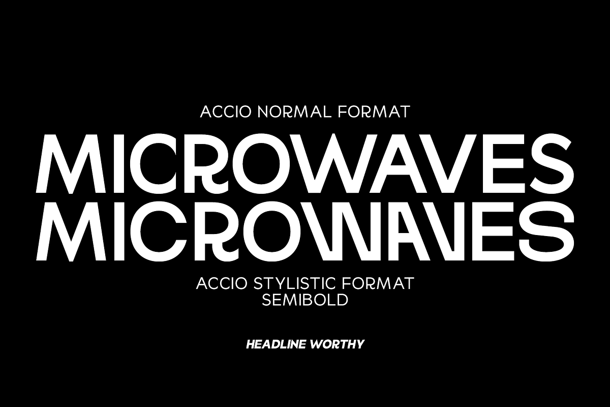 Accio - A Modern Sans Serif Typeface, a Sans Serif Font by Jehoo Creative (Photo 7 of 15)
