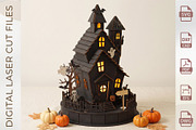 Halloween Haunted House Mansion, an Object Graphic by WoodoraCut (Thumbnail 4 of 9)