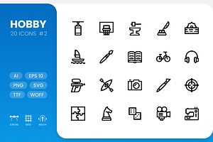 Hobby - Line Icons Vol.2