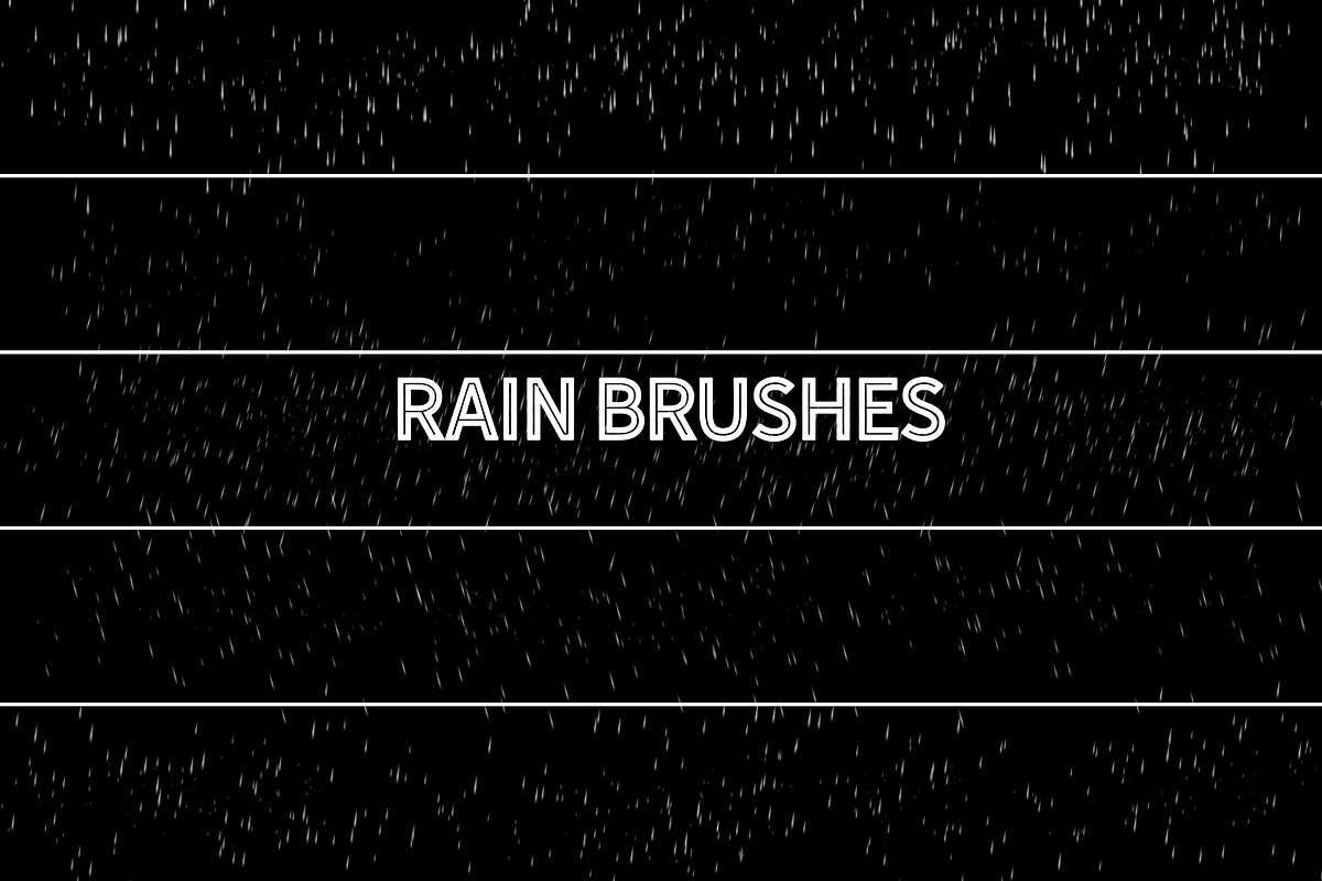 Rain Effect TEXT & Overlays & Brush, a Layer Style Add-On by Alexiva (Photo 8 of 9)