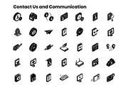 2000+ Isometric Icons Set, an Outline Icon by Brickclay (Thumbnail 9 of 37)