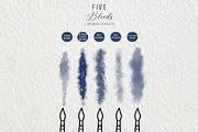 Pigment & Paper Brushes Procreate, a Brush Add-On by Fins and Fiction (Thumbnail 9 of 13)