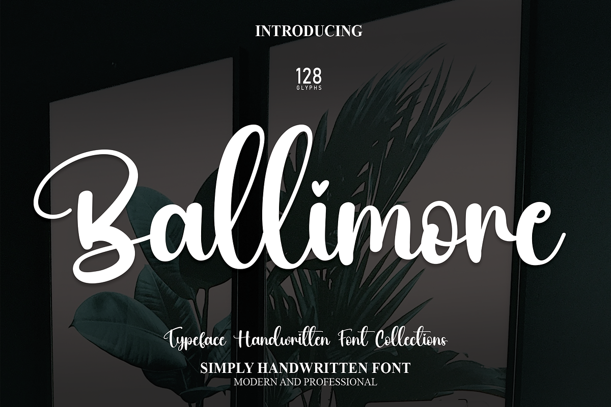 Ballimore | Script Font, a Script Font by Scratchones (Photo 1 of 8)