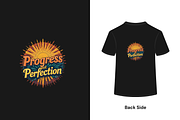 T-Shirts Design Progress Not Perfect, an Illustration by Creative design (Thumbnail 2 of 3)