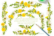 Dandelions-clipart set watercolor, an Illustration by watercolorwild.graphics (Thumbnail 10 of 11)