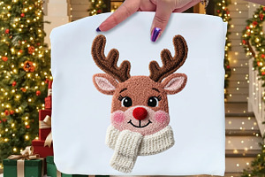 Yarn Crochet Reindeer  Png, an Illustration by Craft Nest