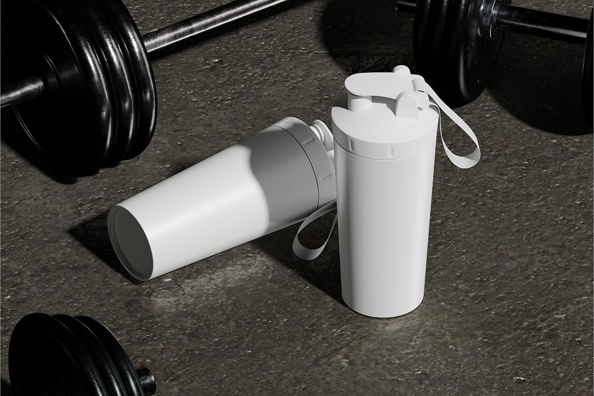 Shaker Bottle Mockup, a Packaging Mockup by Permadi Creative (Photo 3 of 5)