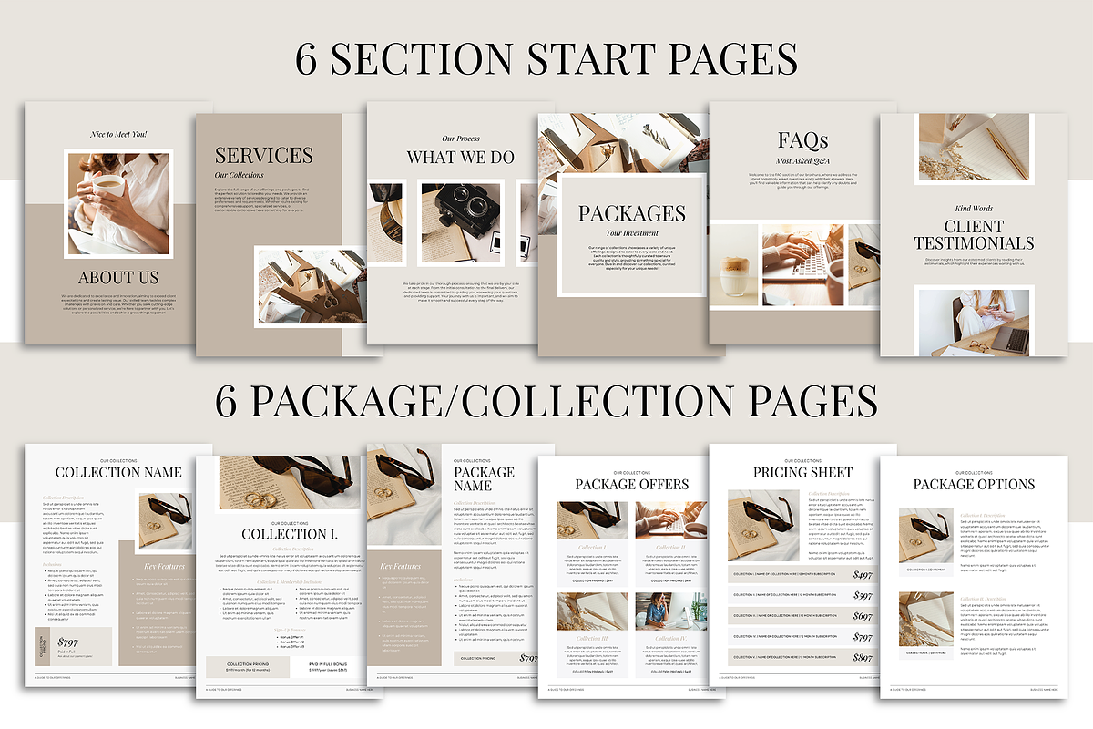 Neutral Client Inquiry Brochure, a Marketing Template by Admire Design (Photo 15 of 19)