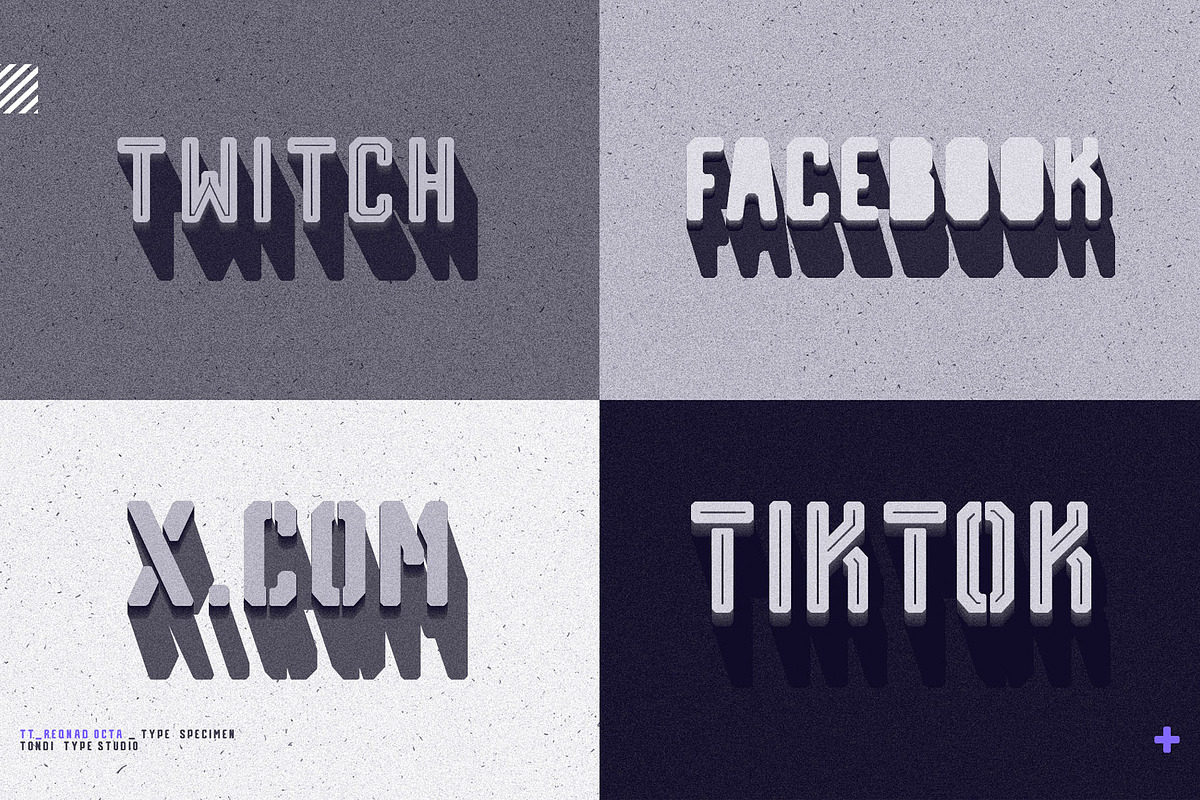 Reqnad Octa | Industrial Sans Serif, a Sans Serif Font by Tondi Type Studio (Photo 13 of 14)