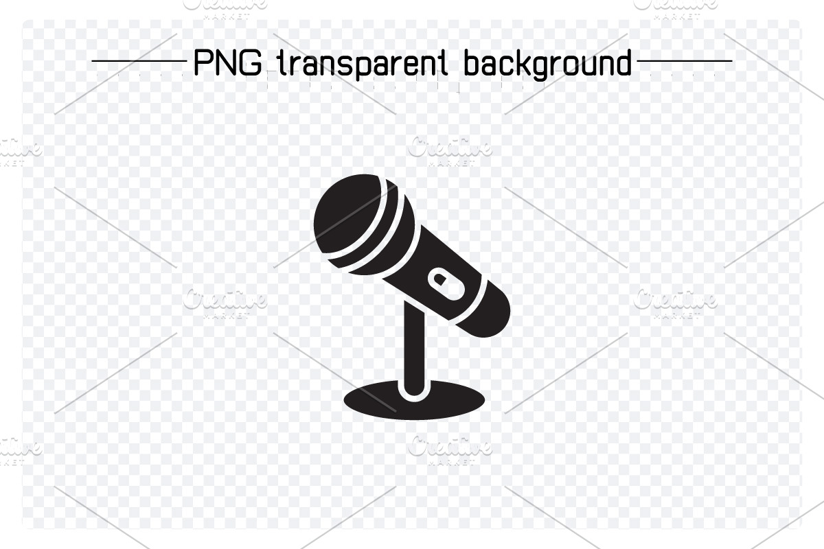 Microphone Icons Illustration Set, a Solid Icon by Designfour (Photo 2 of 7)