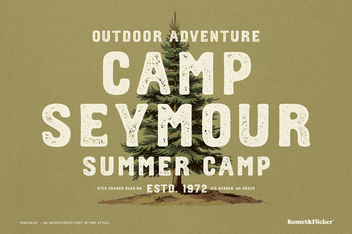 Trailhead – An Adventurous Font, a Serif Font by Komet & Flicker (Photo 10 of 15)