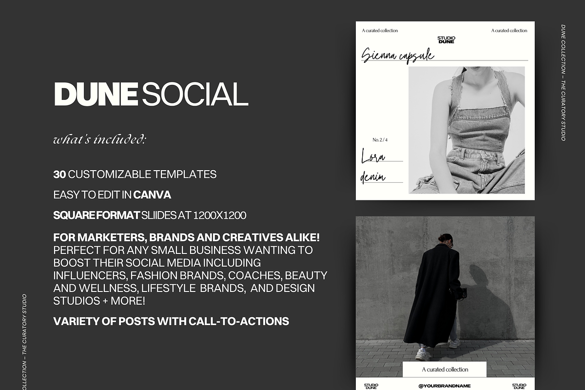 DUNE | Canva Social Media kit, a Social Media Template by The Curatory Studio (Photo 3 of 7)