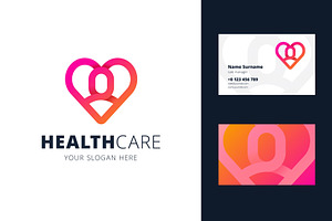 Health care logo and business card