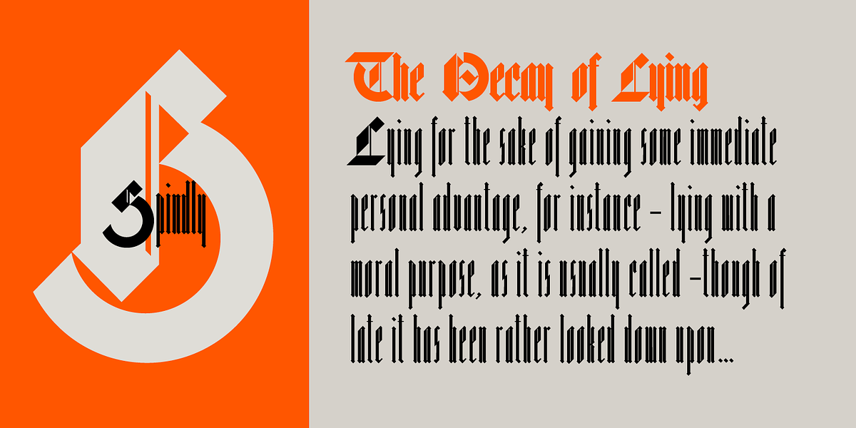 Bastard, a Blackletter Font by Barnbrook Fonts (Photo 6 of 7)