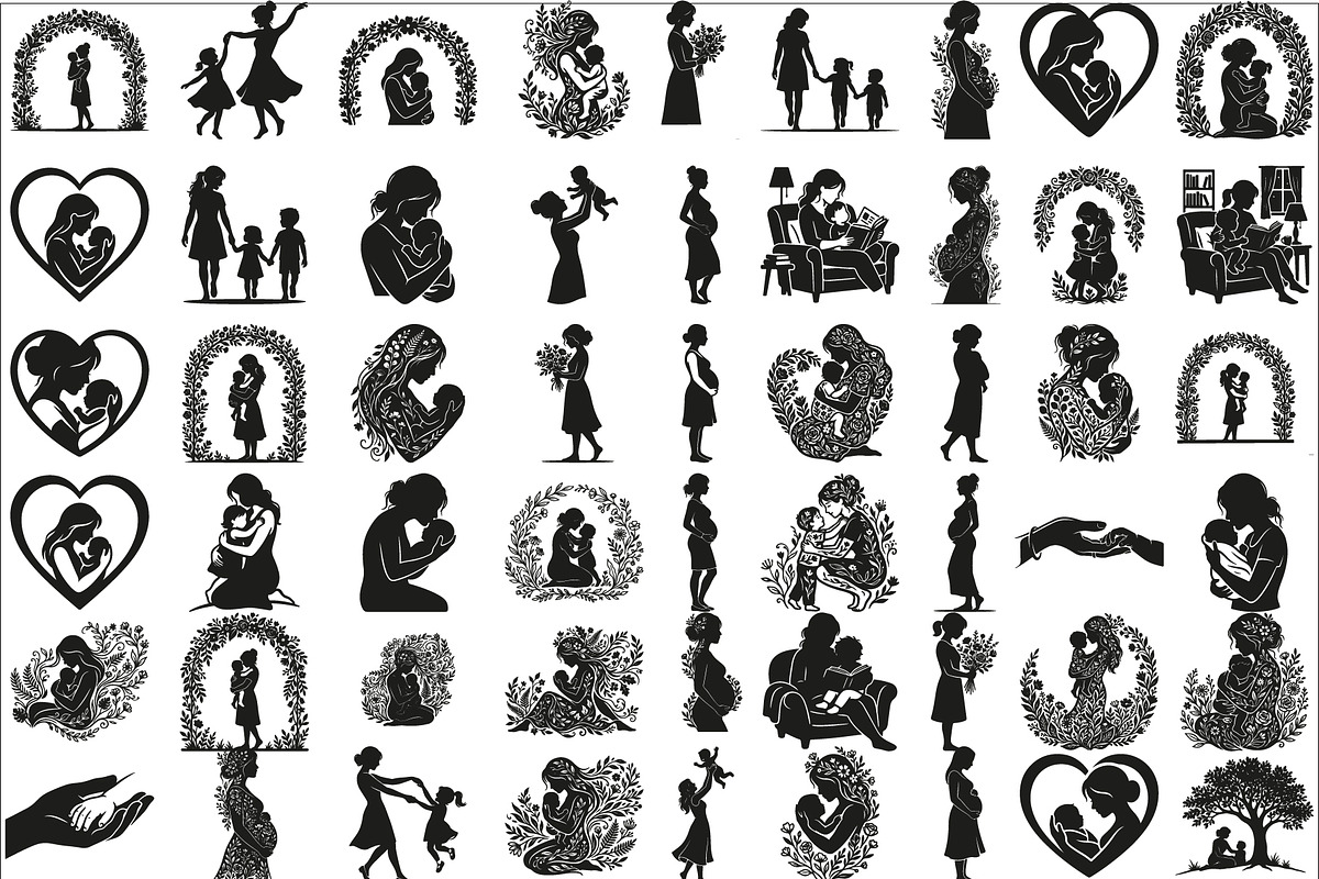 loving mother and children, a Person Illustration by Amazin_art (Photo 1 of 46)