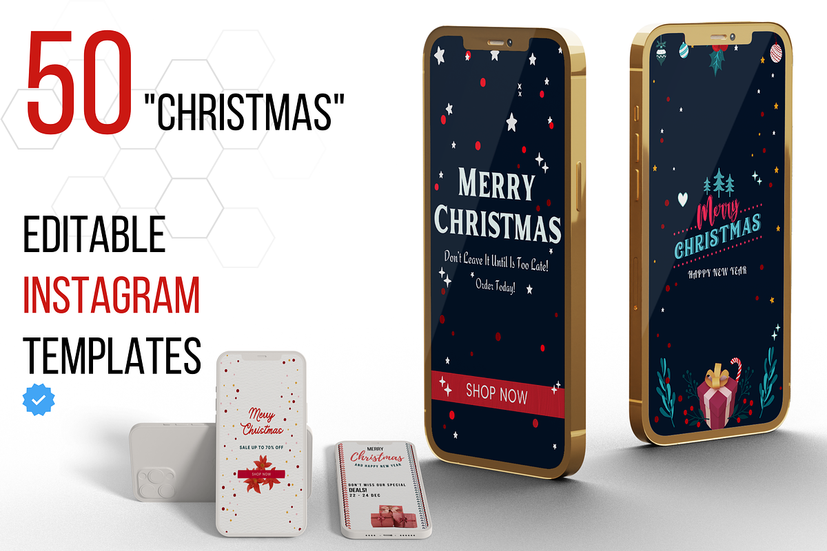 Christmas Instagram Template, a Social Media Template by Kay Designs (Photo 4 of 6)