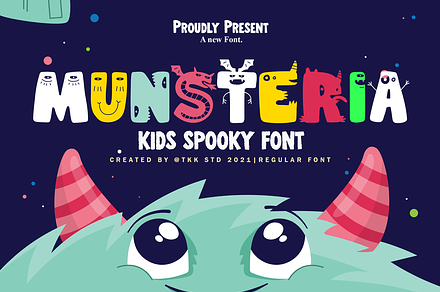 Munsteria - Funny Font, a Font by tokokoo