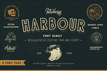 Harbour Typeface Badges Logo