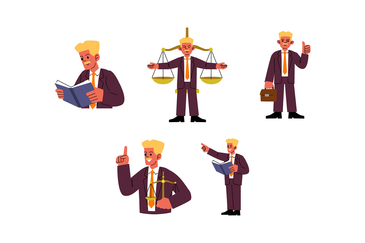 Character Lawyer Man Vol 2 Doodle, a Work Illustration by SLAB! Design (Photo 3 of 3)