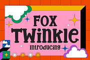 Fox Twinkle Font, a Slab Serif Font by Fox7 By Rattana (Thumbnail 1 of 8)
