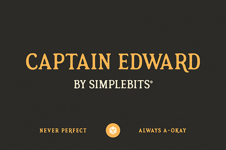 Captain Edward — Serif Display Font, a Sans Serif Font by SimpleBits®