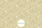 Vintage Yellow Ditsy Floral, a Pattern Graphic by Mieken Petra Designs (Thumbnail 1 of 3)