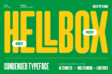 Hellbox Bold Condensed Display Sans
