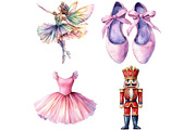 Nutcracker Ballet Christmas Clipart, an Illustration by Canvas Craft (Thumbnail 3 of 3)