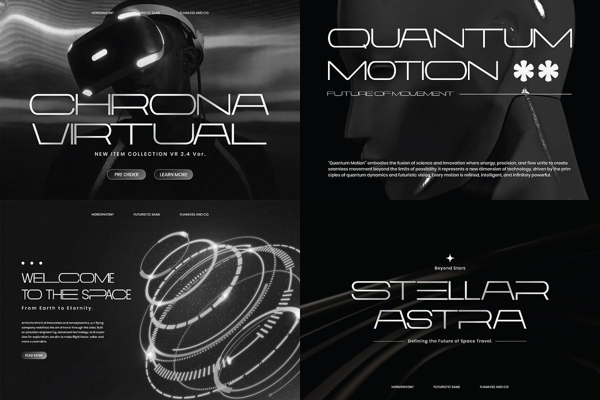 Futuristic & Sport Font Bundle, a Sans Serif Font by Flawless And Co (Photo 4 of 11)