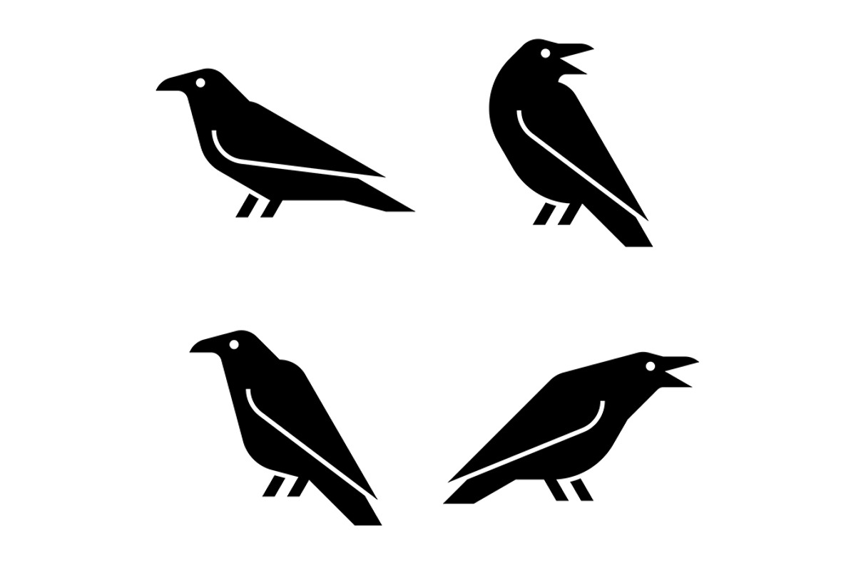 Raven Logo, a Graphic by NataliiaVolyk (Photo 3 of 6)