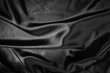 Shiny black satin fabric featuring background, fabric, and black, an Abstract Photo by Deyan Georgiev