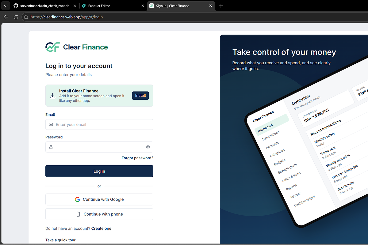 Personal Finance &Budget Tracker App, an App Template by StevenIMANZI