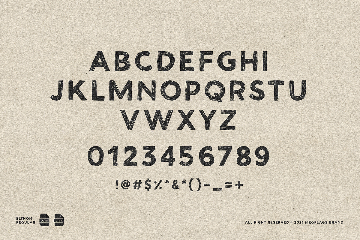 Elthon Typeface, a Sans Serif Font by Megflags (Photo 5 of 10)