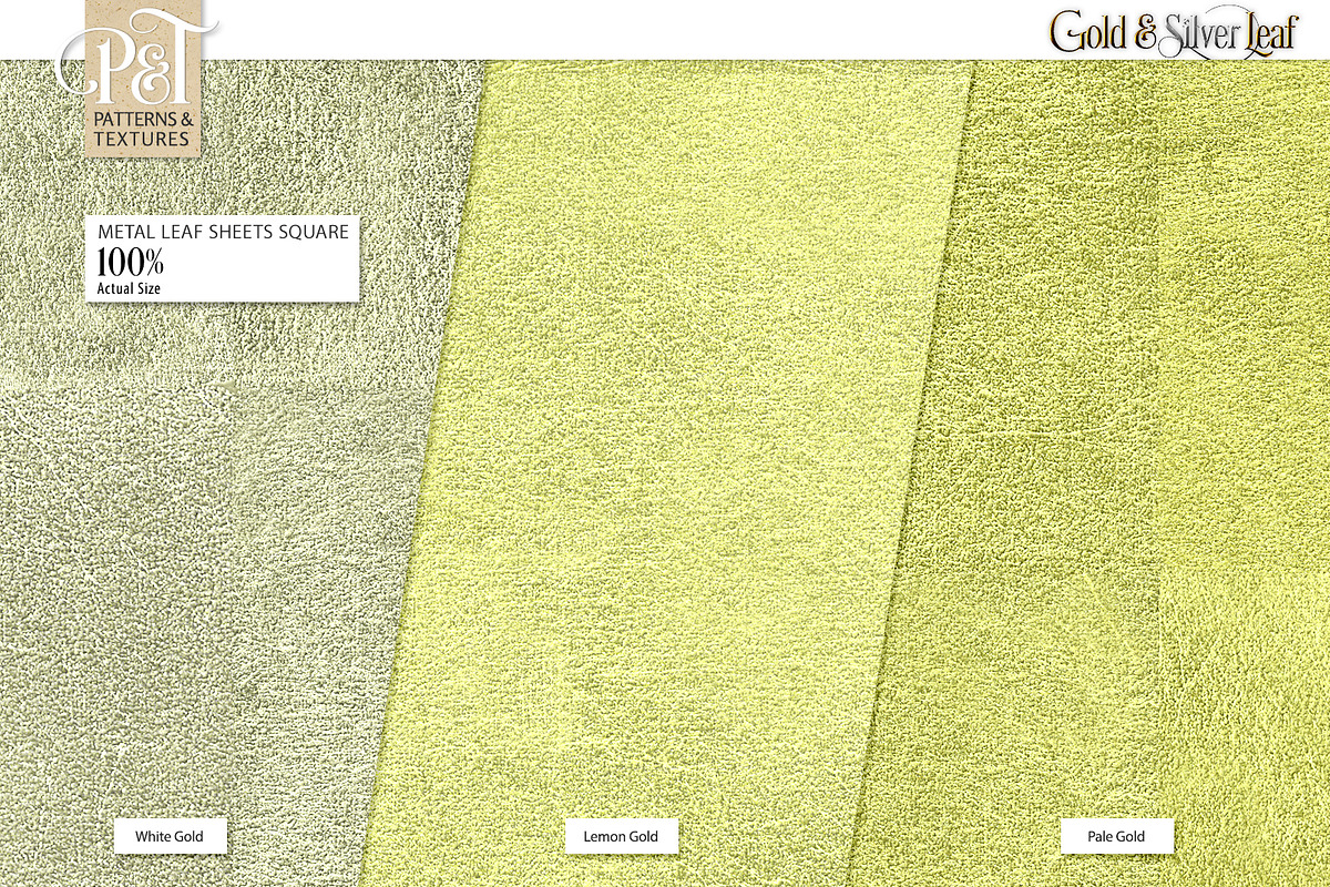 Gold & Silver Leaf, a Texture Graphic by Patterns & Textures (Photo 6 of 16)