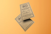 Kraft Paper Minimal Business Card, a Business Card Template by Marvel (Thumbnail 2 of 4)