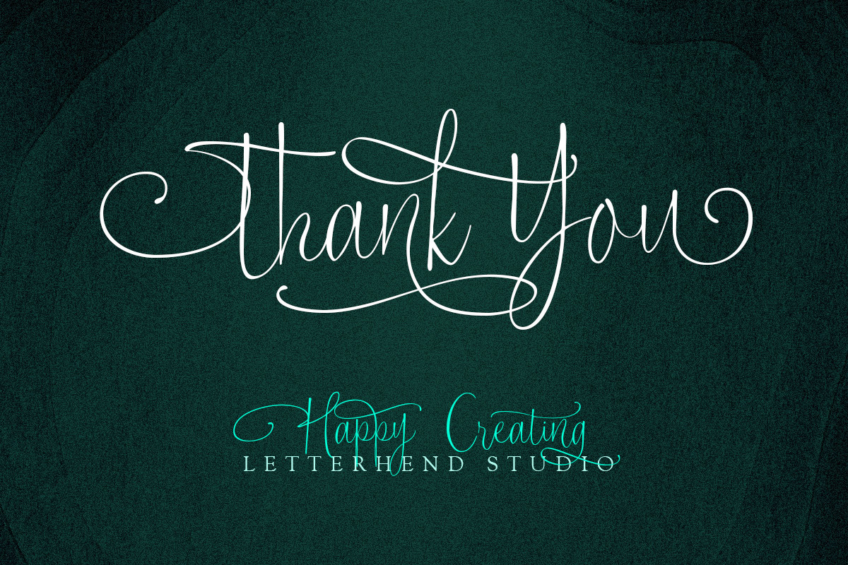 Lucky Spark Script, a Script Font by Letterhend Studio (Photo 10 of 10)