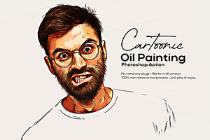Cartoonic Photoshop Effect, an Action Add-On by DesignCave