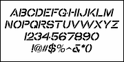 Old Time Stencil JNL, a Font by Jeff Levine Fonts (Thumbnail 5 of 5)