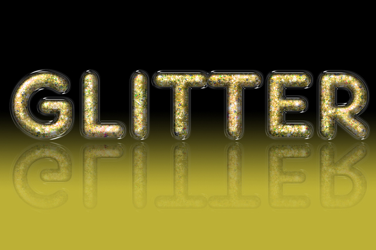 Make Text into GLITTER-filled GLASS!, an Illustration by Blue Lightning TV (Photo 4 of 5)