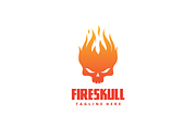 Fire Skull Logo Illustration, a Branding & Logo Template by yopie (Thumbnail 1 of 3)