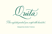 Quita, a Script Font by Delve Fonts (Thumbnail 1 of 4)