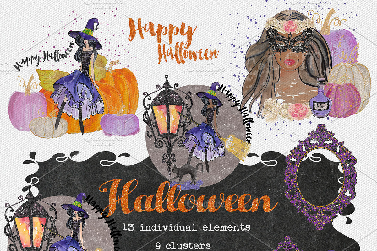 halloween Clip Art, an Illustration by My Creative Atelier (Photo 3 of 3)