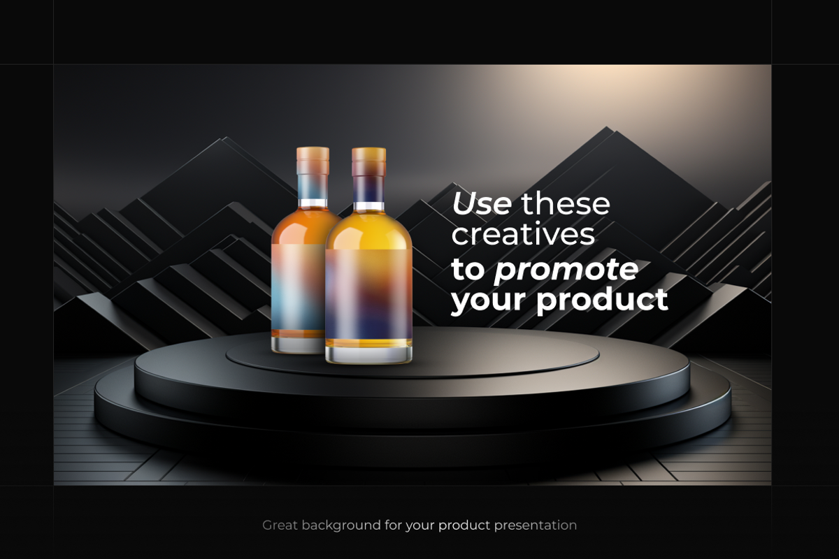 Black Podiums  Background Set, a Background Graphic by Digital Blood (Photo 3 of 9)