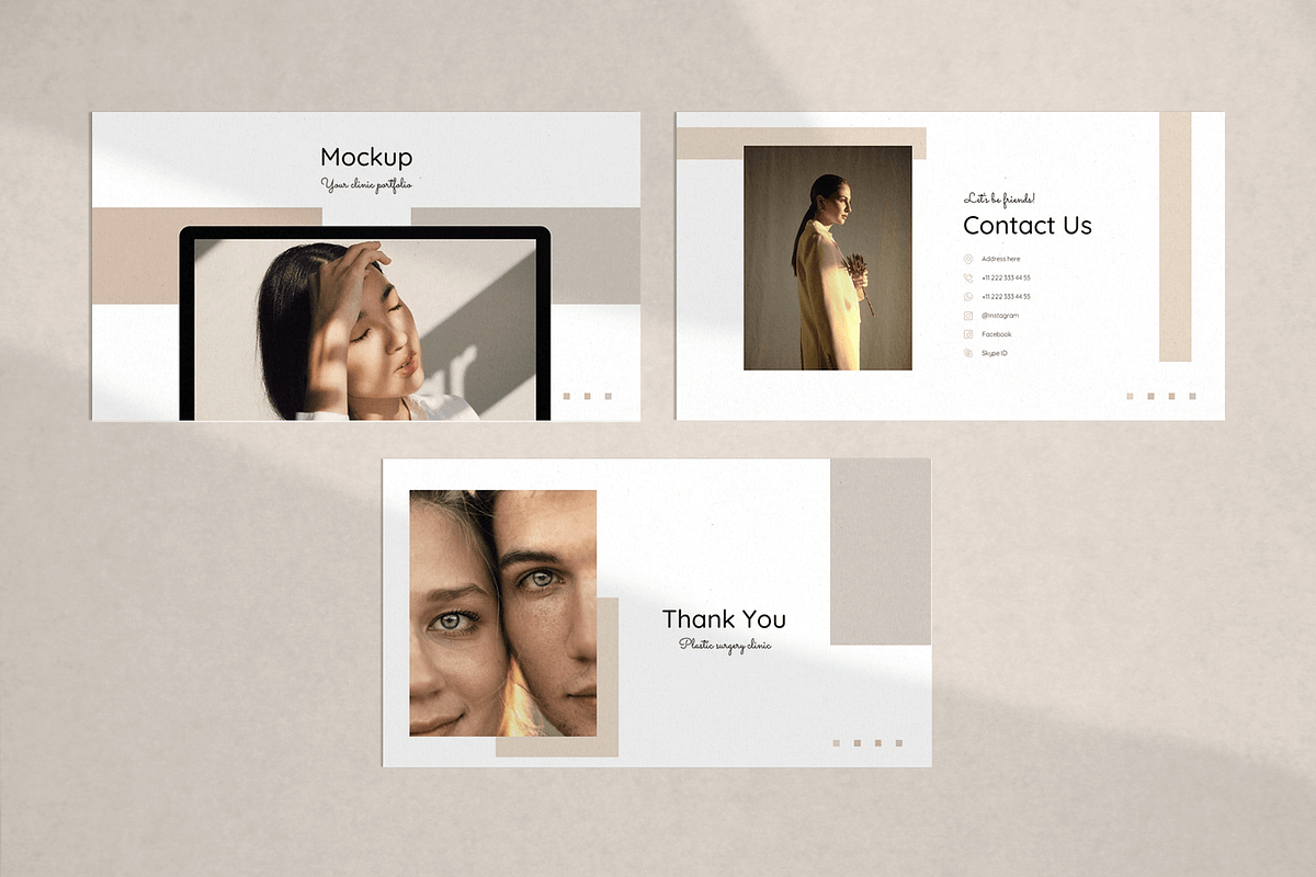 Plastic Surgery PowerPoint Template, a Presentation Template by Flat Icons