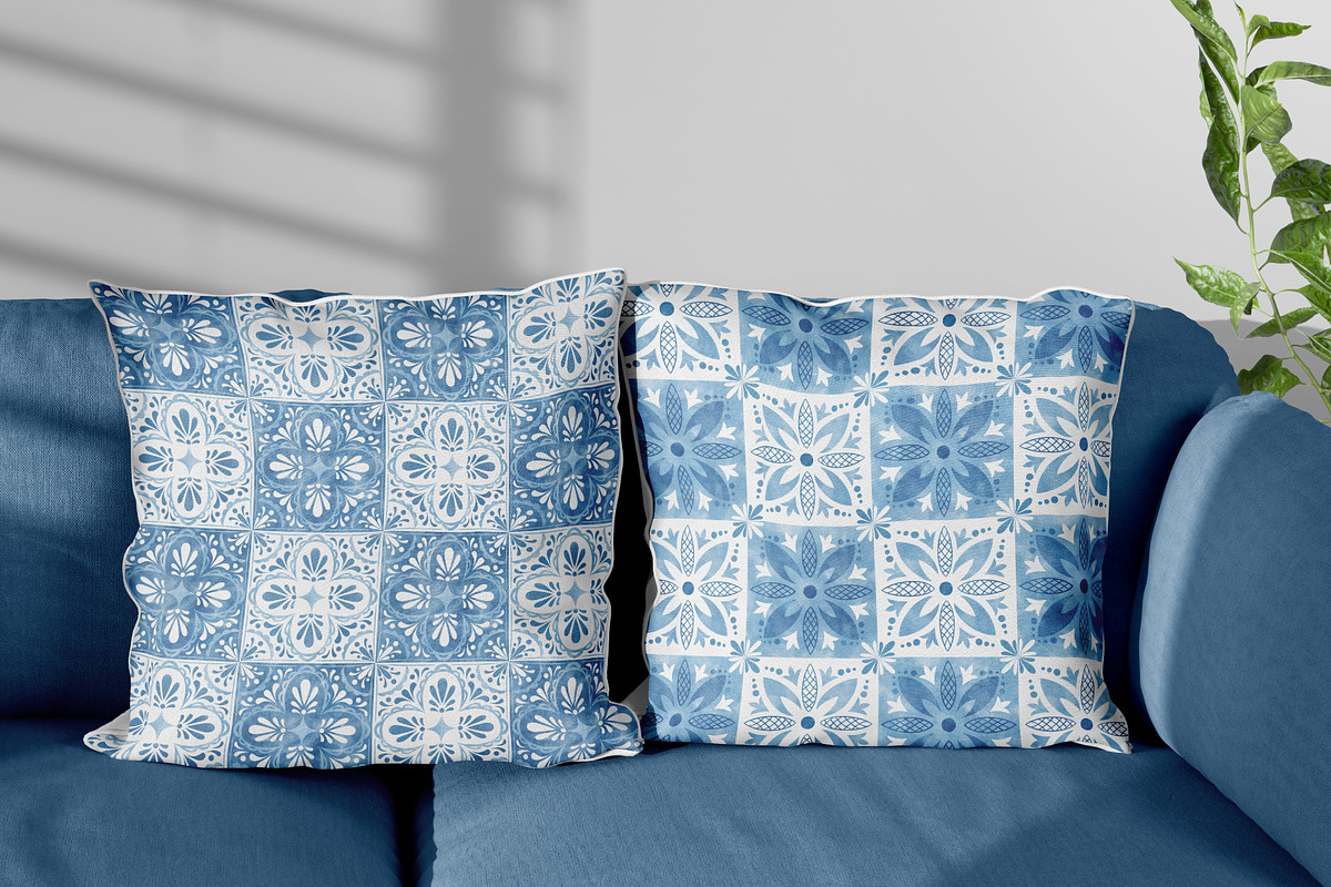 Watercolor Azulejos Collection, a Decorative Illustration by Decor Lines (Photo 9 of 13)