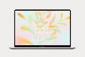 Grainy Floral Gradient Backgrounds